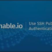 Use SSH Public Key Authentication In Tenable Io