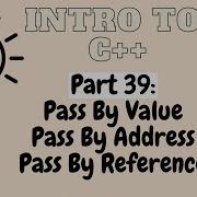 Pass By Value Pass By Reference Pass By Address Introduction To Programming With C Part 39