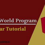 Hello World Program With Angular 11 Where To Write Code Angular Tutorial Learning Points