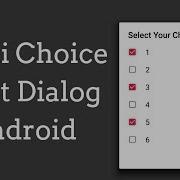 AlertDialog With Checkbox List Android MultiChoice AlertDialog
