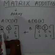 Matrix Addition Addition Of 2 Array Java