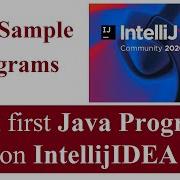 Run First Java Program On IntelliJ IDEA