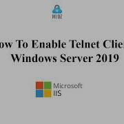 How To Enable Telnet Client In Windows Server 2019