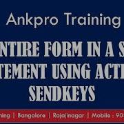 Selenium With Java 33 Fill Entire Form In A Single Statement Using Actions Sendkeys