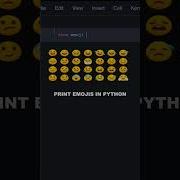 Print Emojis In Python Python Shorts Fun Coding Emoji