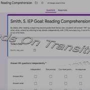 IEP Goal Data Tracking With Google Forms