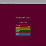 Drop Down Select Box With Html And Css
