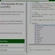 Basic JavaScript Manipulate Arrays With Unshift Free Code Camp Dani
