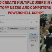How To Create Multiple Users In Active Directory Users And Computers Using PowerShell Script