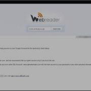 WebReader Rss Feed Reader Tutorial Login