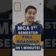MCA 1st Semester Roadmap MCA Tips Subjects Syllabus Shorts MCA MCAsubjects Viral