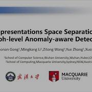 Multi Representations Space Separation Based Graph Level Anomaly Aware Detection SSDBM 2023