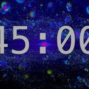 45 Minute Countdown Timer With Alarm Colorful Abstract Spheres Calming Music Classrooms