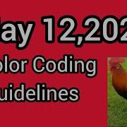 May 12 2026 Color Coding Guidelines