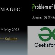 Bit Magic GFG POTD 13th May 2023 Arrays Bit Manipulation Java C Problem Of The Day