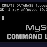 MySQL Command Line Database And User Creation