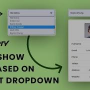 Show Hide Div Based On Dropdown Selection Using HTML CSS JQUERY