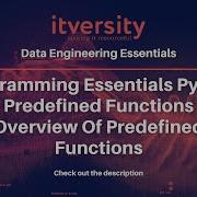 Programming Essentials Python Predefined Functions Overview Of Predefined Functions