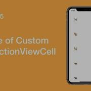 Usage Of Custom UICollectionViewCell Swift 15 IOS Programming