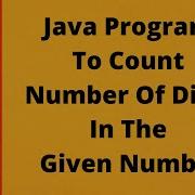 27 Java Program To Count Number Of Digit In Given Number Java While Loop