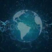 Digital Data Network World Abstract Background