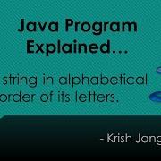 1 Java Print String In Alphabetical Order Of Its Letters