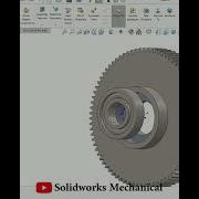Gear Wheel With Bearing Industrial Design SolidWorks Mechanical DesignWithAjay