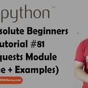 Requests Module For HTTP Requests Python Tutorials For Absolute Beginners In Hindi 81