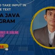 How To Set Up Sublime Text For JAVA Install Terminus In Sublime To Take User Input