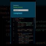 Create Random Password Generator Using Html Css And JS JavaScript Projects