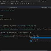 C Open File Dialog Browser File Open File Via UI