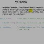 Java Variables In Somali Part 2