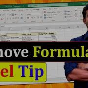 Remove Formula But Keep The Data In Excel