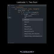 Leetcode 1 Two Sum In Python Python Leetcode Python Coding Tutorial Python Coding Interview