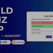 How To Make A Quiz App With Score Using Just HTML CSS JS