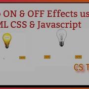 How To Create Bulb ON OFF Project Using HTML CSS And JavaScript On Click Function