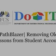 Removing Old Pathblazer Student Lessons