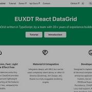 React DataGrid