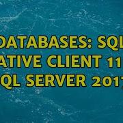 Databases SQL Native Client 11 SQL Server 2017 2 Solutions