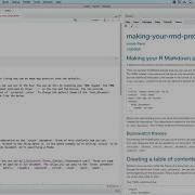 Making Your R Markdown Pretty