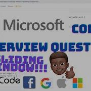 MICROSOFT Coding Interview Question Longest Substring Without Repeating Characters LeetCode
