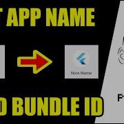 Set APP NAME And BUNDLE ID In FLUTTER