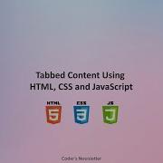 Tabbed Content Using HTML CSS And JavaScript