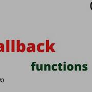 Callback Functions In Javascript In Telugu