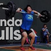 Zhang Wangli Panda Pulls Snatch High Pulls 2016 Asian Weightlifting Championships Training Hall
