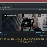How To Use The Component Library In Bootstrap Studio With Logins And More