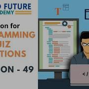 Solution For Programming Quiz Questions Q49 Expand Future Academy Shorts CSharp Dotnet