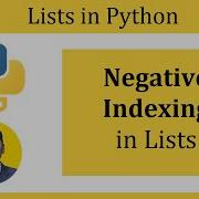 Negative Indexing In Python Lists With Example
