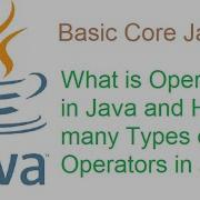 4 Operators In Java