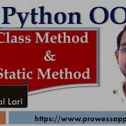 73 OOP Class Method And Static Method In Python Python Tutorial For Beginners
